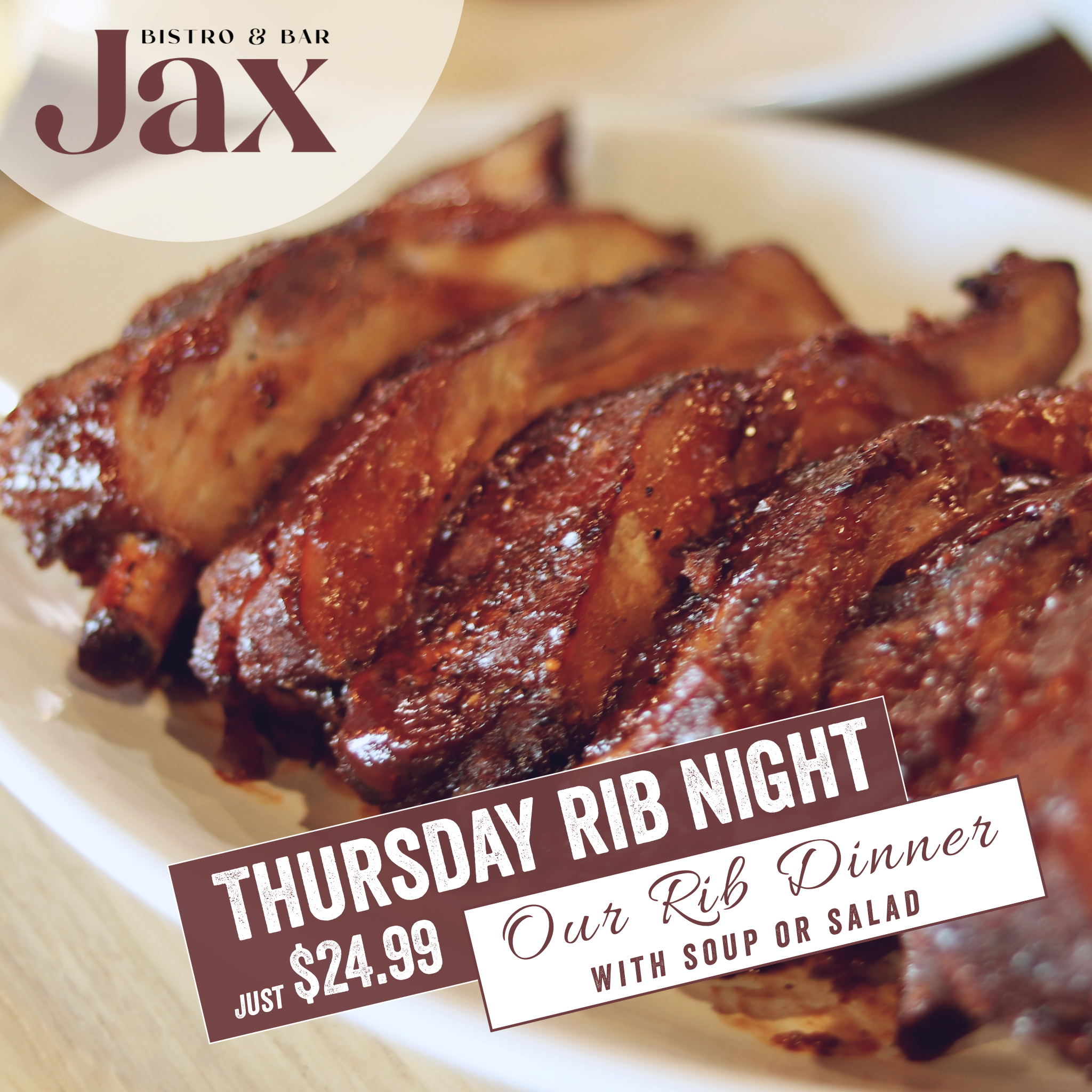 Thursday Rib Night Thursday Rib Night