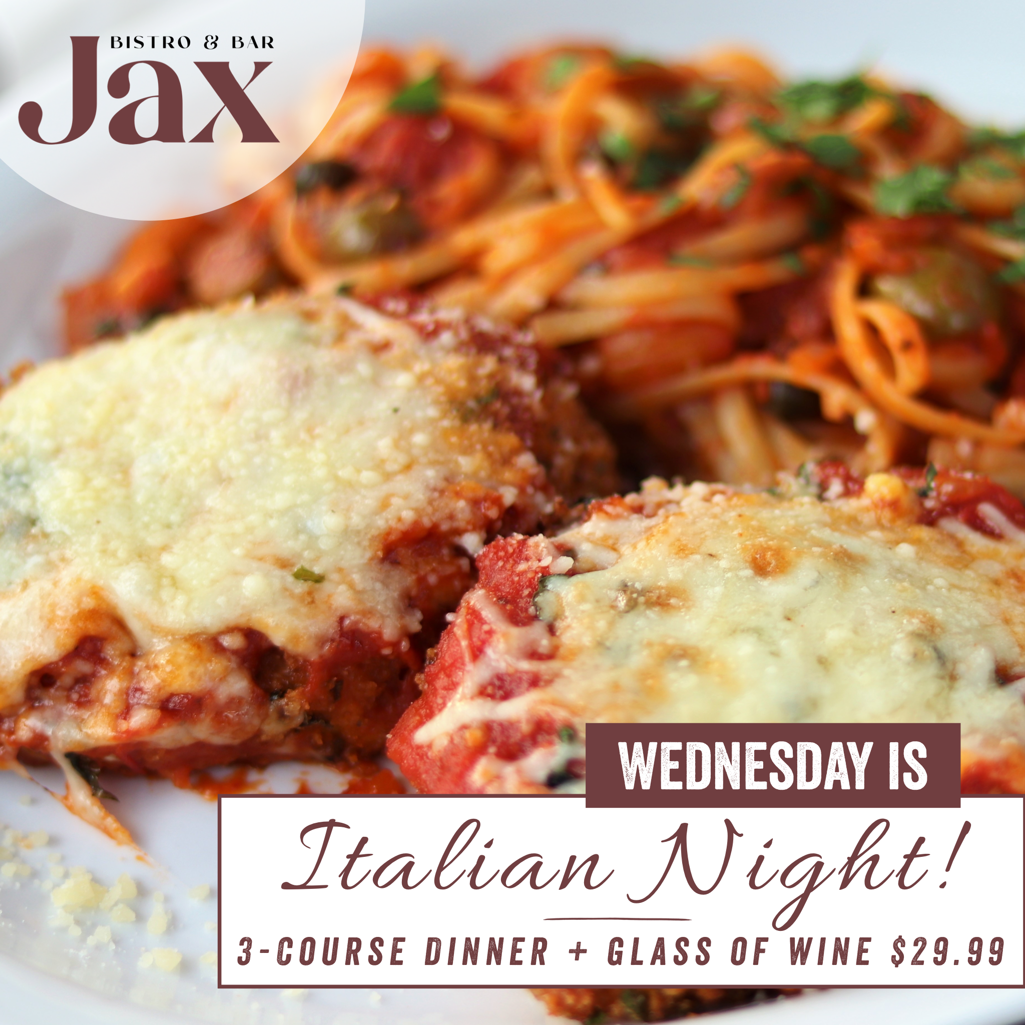 Wednesday Italian Night Wednesday Italian Night